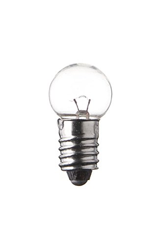 SPAHN-10 Stück Glühlampe 6V 830mA 5W E10 15x29mm Glühbirne Lampe Birne 6Volt 830mA 5Watt neu 10er Pack von Spahn
