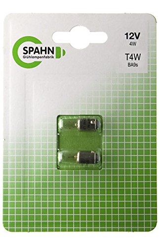 SPAHN-Glühlampe 12V 4W Ba9s Blister Glühbirne Lampe Birne 12Volt 4Watt neu von Spahn