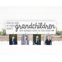 Engel Holz Fotohalter | Mimi & Papa Geschenk Nebeneinander Großeltern Personalisiert Weihnachten Geburtstag Muttertag Nana von SpangGangDesigns