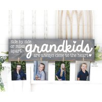 Grandkids Fotohalter | Mimi & Papa Geschenk Nebeneinander Großeltern Personalisiert Weihnachten Geburtstag Muttertag Nana Mom von SpangGangDesigns