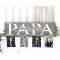 Papa Geschenk | Familienschild Personalisiertes Für Mimi Nana Geburtstagsgeschenk Großelterntag von SpangGangDesigns