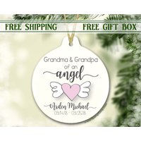 Beileid Für Oma Oder Opa | Enkelkind Gedenken Eines Engels Baby-Denkmal Fehlgeburt Andenken Grandbaby Sympathie Verlust von SpangGangKeepsakes