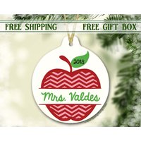 Geschenk Für Lehrer | Weihnachtsgeschenk Personalisierte Weihnachtsverzierung Schule von SpangGangKeepsakes