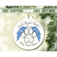 Haustier Sympathie Geschenk | Haustier-Memorial-Geschenk Haustier-Denkmal Erinnerung Beileidsgeschenk Für Den Verlust Des Haustieres Weihnacht von SpangGangKeepsakes