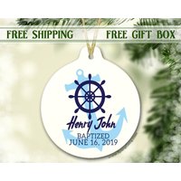 Junge Taufe Geschenk | Taufgeschenk Personalisierte Kleinkind Taufzeremonie Taufkerze von SpangGangKeepsakes