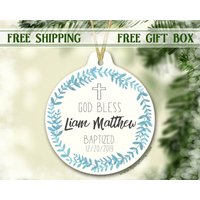 Taufgeschenk | Mädchen Junge Personalisiertes Taufanhänger von SpangGangKeepsakes