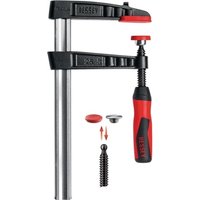 Temperguss-Schraubzw.Spann-W.200mm, Ausl.100mm,2-K-Griff, Q.27x7mm, TG20-2K, BESSEY von Bessey