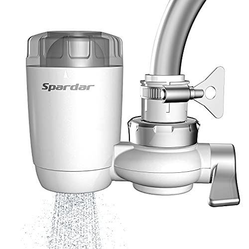 Spardar Wasser Filtersystem, Prämie Wasserfilter Wasserhahn Tischwasserfilter mit Wasser Filterkartuschen, Küchenzubehör für Gesunder Lebensstil(07 Wasserhahn-Filter) von Spardar