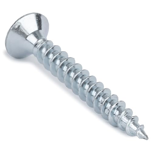 Spare Hardware Parts Ersatz für IKEA Möbelschraube Spanplatten-Senkkopfschraube TFX (109547) - 12 Stück, M4,5–2,0 × 35, Vollgewinde mit PZD2-Aussparung, aus verzinktem Stahl von Spare Hardware Parts