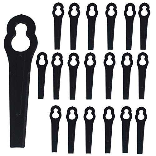SPARES2GO Kunststoffklingen, Typ Abb. 8, für Black & Decker Rasenmäher (20er-Pack) von Spares2go