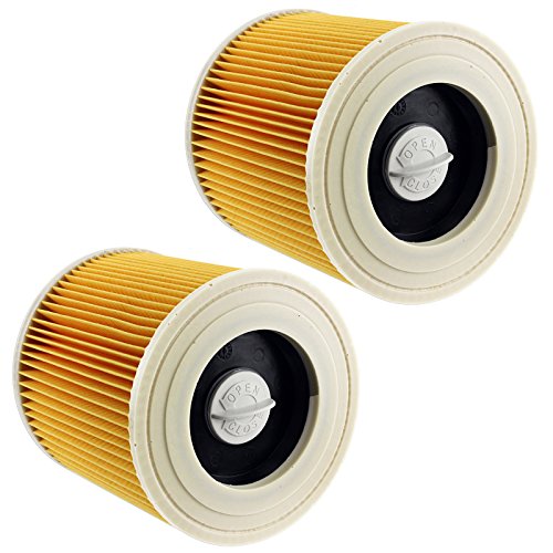 SPARES2GO Patrone Filter kompatibel mit Karcher A2500 A2524 A2251ME A2254ME Staubsauger (2 Stück) von Spares2go