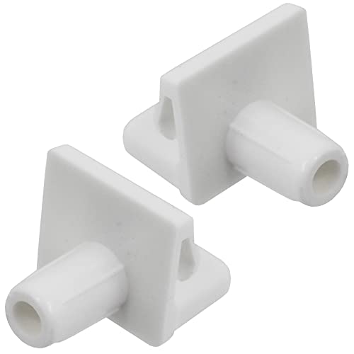 SPARES2GO Regalhalter-Clip, kompatibel mit Bosch Kühlschrank / Gefrierschrank KDF KDL KGE Kühlschrank-Clip, weiß (2 Stück) von Spares2go