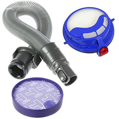 SPARES2GO Schlauch + Vor und Nachmotor HEPA Filtersatz kompatibel mit Dyson DC25 DC25i Staubsauger von Spares2go