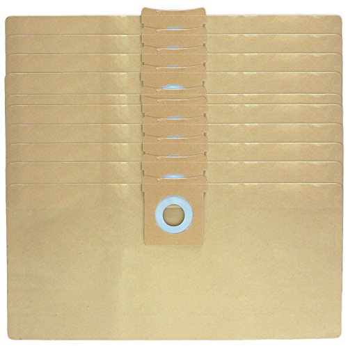 SPARES2GO Starke Staubbeutel kompatibel mit Titan 16L 20L 30L 40L Staubsaugern (10er Pack) von Spares2go