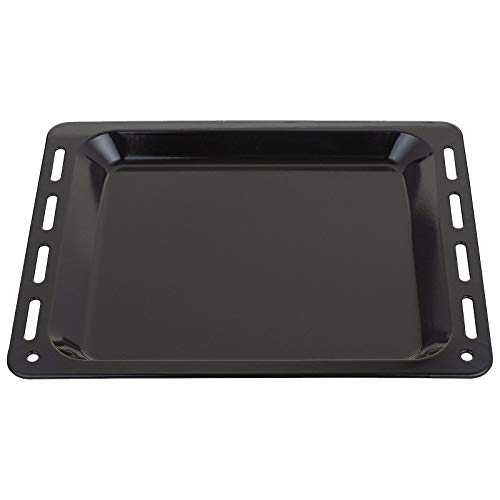 SPARES2GO Universal-Backblech, emailliert, 448 mm x 360 mm x 25 mm von Spares2go