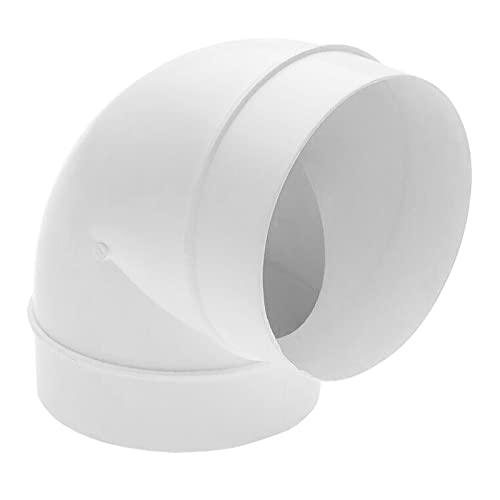 SPARES2GO Universal Wäschetrockner-Biege-Winkelkanal 90 Grad Entlüftungsschlauch Rohr männlicher Luftführungsanschluss (100 mm) von Spares2go