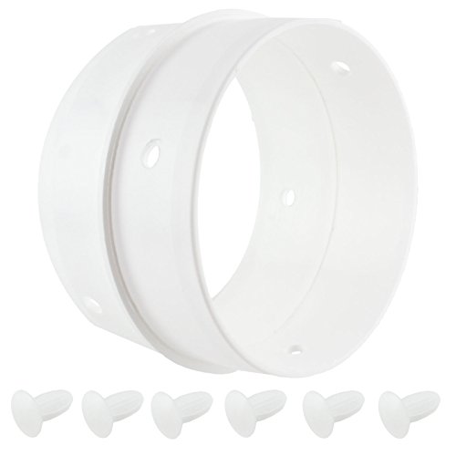 Spares2go, universeller dual Entlüftungs-Schlauchanschluss / Adapterring für Wäschetrockner von Spares2go