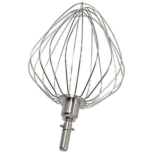 SPARES2GO 9 Draht Aluminium Ballon-Schneebesen mit Sicherungsring kompatibel mit Kenwood Major Chef Standmixer von Spares2go