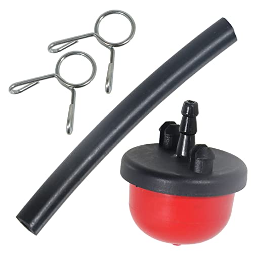 SPARES2GO Primer-Rohr und Klemmen kompatibel mit Mountfield RS100 RV100 HP414 SP164 SP414 HP164 Rasenmäher von Spares2go