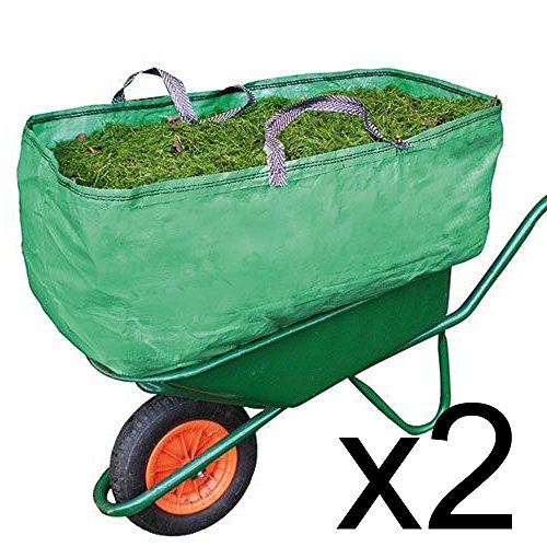 Spares2go – Transporttasche für Schubkarren, für Garten und Bauernhof, robust, 270 l, 2 Stück von Spares2go