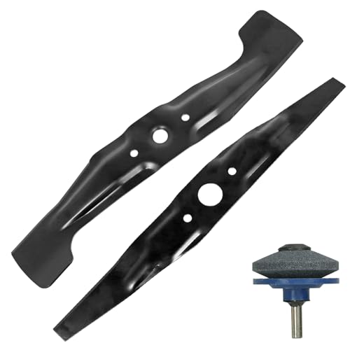 Spares2go Unteres und oberes Messermesser-Set für Honda HRX537C Rasenmäher, 53 cm + Schärfer von Spares2go