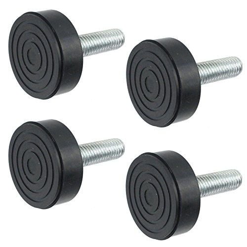 spares2go Universal Kühlschrank Gefrierschrank Einstellbare Schraube in Fuß (4 Stück, 8 mm Gewinde) von Spares2go