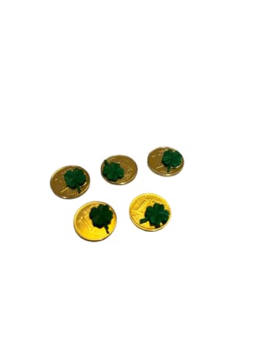 Cent Glück Glückscent Deko mit Kleeblatt 5er Set - echt GOLD vergoldet Cent Glück Glückscent Deko mit Kleeblatt 5er Set - echt GOLD vergoldet von Sparfroh