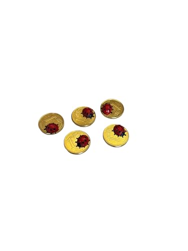 Cent Glückscent mit Deko - Marienkäfer- 5er Set - echt GOLD vergoldet Cent Glückscent mit Deko - Marienkäfer- 5er Set - echt GOLD vergoldet von Sparfroh