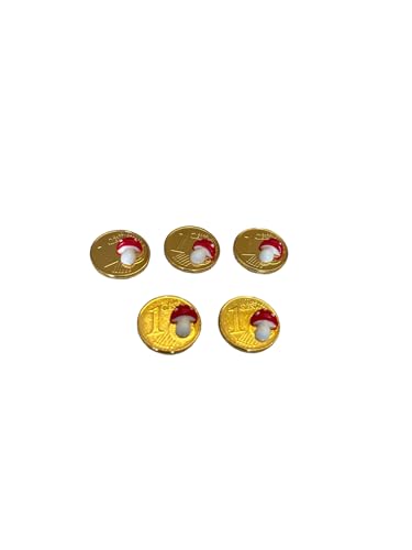 Cent Glückscent mit Deko - Fliegenpilz, Pilz - 5er Set - echt GOLD vergoldet Cent Glückscent mit Deko - Fliegenpilz, Pilz - 5er Set - echt GOLD vergoldet von Sparfroh
