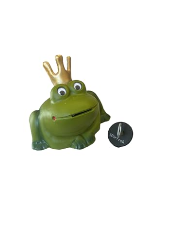Froschkönig Frosch Spardose mit Schloss und Schlüssel von Sparfroh