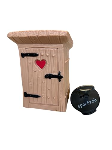 Spardose SCHEISSHAUS - Klohäuschen - Toilette Old School von Sparfroh