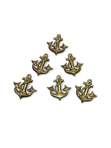 Sparfroh Anker Gold Maritim Deko 2,5cm - 6er Set von Sparfroh
