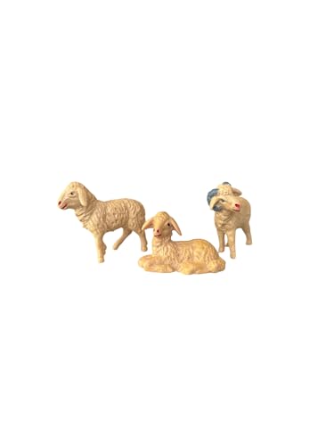 Sparfroh Schaf Osterlamm Set - 3er - ca. 4cm - Deko Basteln - Osterkrippe von Sparfroh
