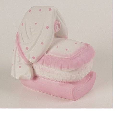 Wiege Spardose rosa von Sparfroh