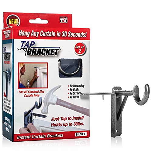 Tap Bracket Wasserhahn-Vorhang zum schnellen Aufhängen Ihrer Vorhänge - kein Messen ohne Bohren, Keine Schrauben, kein Unordnung Silber Tap Bracket Wasserhahn-Vorhang zum schnellen Aufhängen Ihrer Vorhänge - kein Messen ohne Bohren, Keine Schrauben, kein Unordnung Silber von Spark Innovators