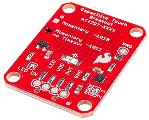 SparkFun Arduino Module SEN-14520 - Rot - Kapazitiver Touch-Schalter - Einweg - Leiterplattenmontage - Druckknopf - AUF-AUF-AN SparkFun Arduino Module SEN-14520 - Rot - Kapazitiver Touch-Schalter - Einweg - Leiterplattenmontage - Druckknopf - AUF-AUF-AN von SparkFun