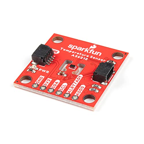 SparkFun Digitaler Temperatursensor Breakout – AS6212 (Qwiic) – Hohe Genauigkeit, geringer Stromverbrauch, kleine Größe 2,5 cm x 2,5 cm Fußabdruck konfigurierbarer Alertpin 8 wählbare I2C-Adressen von SparkFun
