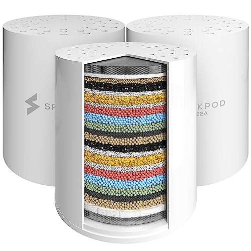 SparkPod Duschkopf-Filter - Verbesserte Version - 3er Pack - Hard Water Filter - Filter Wasser Dusche - Wasserentkalker Dusche - Filter für Dusche - Duschfilter Ersatzkartusche - Shower Head Filter SparkPod Duschkopf-Filter - Verbesserte Version - 3er Pack - Hard Water Filter - Filter Wasser Dusche - Wasserentkalker Dusche - Filter für Dusche - Duschfilter Ersatzkartusche - Shower Head Filter von SparkPod
