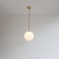 20cm Große Matt Opal Kugel Pendelleuchte von SparkandBell