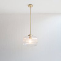 Klare Reeded Stem Pendelleuchte von SparkandBell