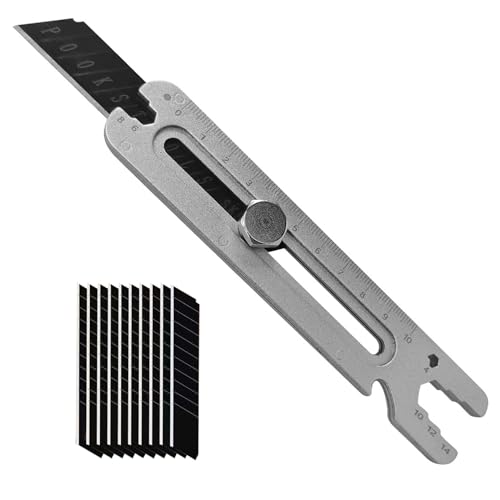 Cuttermesser Teppichmesser Cutter Knife Set, Mit 18 mm Abbrechklingen, kompatibel mit Standardklingen, Geeignet für Bastelarbeiten, Allzweckmesser Modellbau, DIY-Projekte usw von Sparkle Tmax