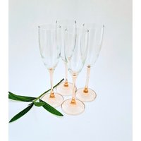 Vintage Rosa Gläser Champagnerkelch 4Er Set/Hochzeit Toast Champagnergläser Tischdekoration von SparkleSet
