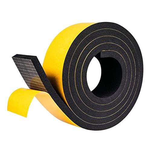 Dichtungsband Selbstklebend für Türen Fenster Fensterdichtung Schaumstoff Klebeband Selbstklebend Dichtungsband 4m (12mm*12mm) von Sparklenut