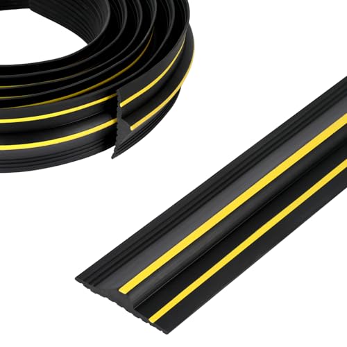 Garagentor Dichtung, 110 * 20mm, TPE Garagentor Schwellendichtung Universeller, DIY Bodenabdichtung Wetterfest, Einfach zu Montieren, Elastisch (2.5M) von Sparklenut