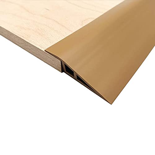 Schwellenrampe Rollstuhlrampe, Türschwellenrampe Selbstklebend, Rampe Türschwelle, Schwelle Übergangsschiene, Bordsteinrampe für Badezimmer, Türöffnungen, Türen (1,5cm/braun 3m) von Sparklenut