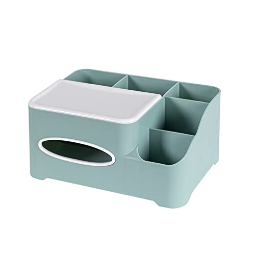 Taschentuchbox, Taschentücher Box, Multifunktions Taschentuchhalter mit Stilvoller Fernbedienung Schreibtisch, Kosmetiktücherbox für Büro Schlafzimmer Auto (A grün) von Sparklenut