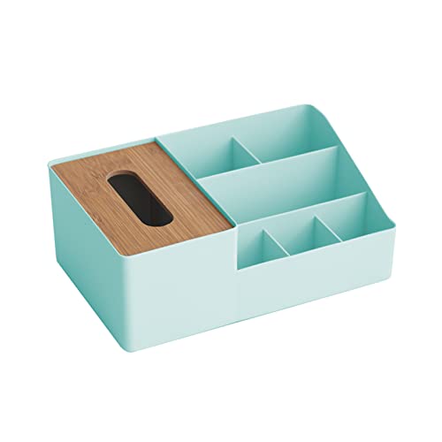 Taschentuchbox, Taschentücher Box, Multifunktions Taschentuchhalter mit Stilvoller Fernbedienung Schreibtisch, Kosmetiktücherbox für Büro Schlafzimmer Auto (B grün) von Sparklenut