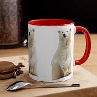 Eisbär 11 Unze Akzent Kaffeebecher Be19M/2 von SparksDesignStore