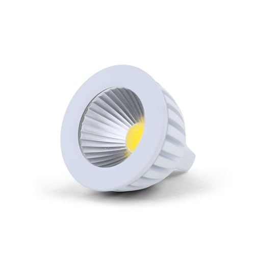 Sparleuchten24 10 Stück COB LED Lampe Weiß Birne Leuchtmittel Strahler 5W GU10 WW 2800K von Sparleuchten24
