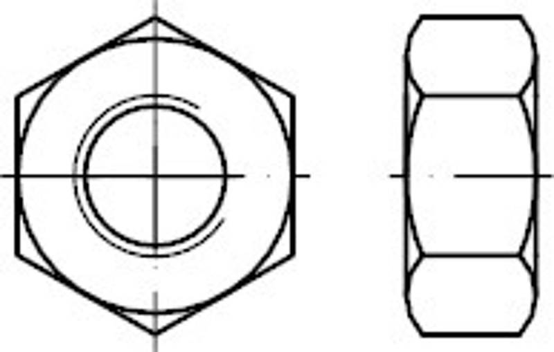 Spartex Din934 M10 10 Zn Sechskantmutter Befestigungsmaterialien Galvanisch B-Ware von Spartex